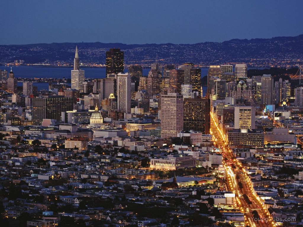 San Francisco Skyline from Twin Peaks at Dusk